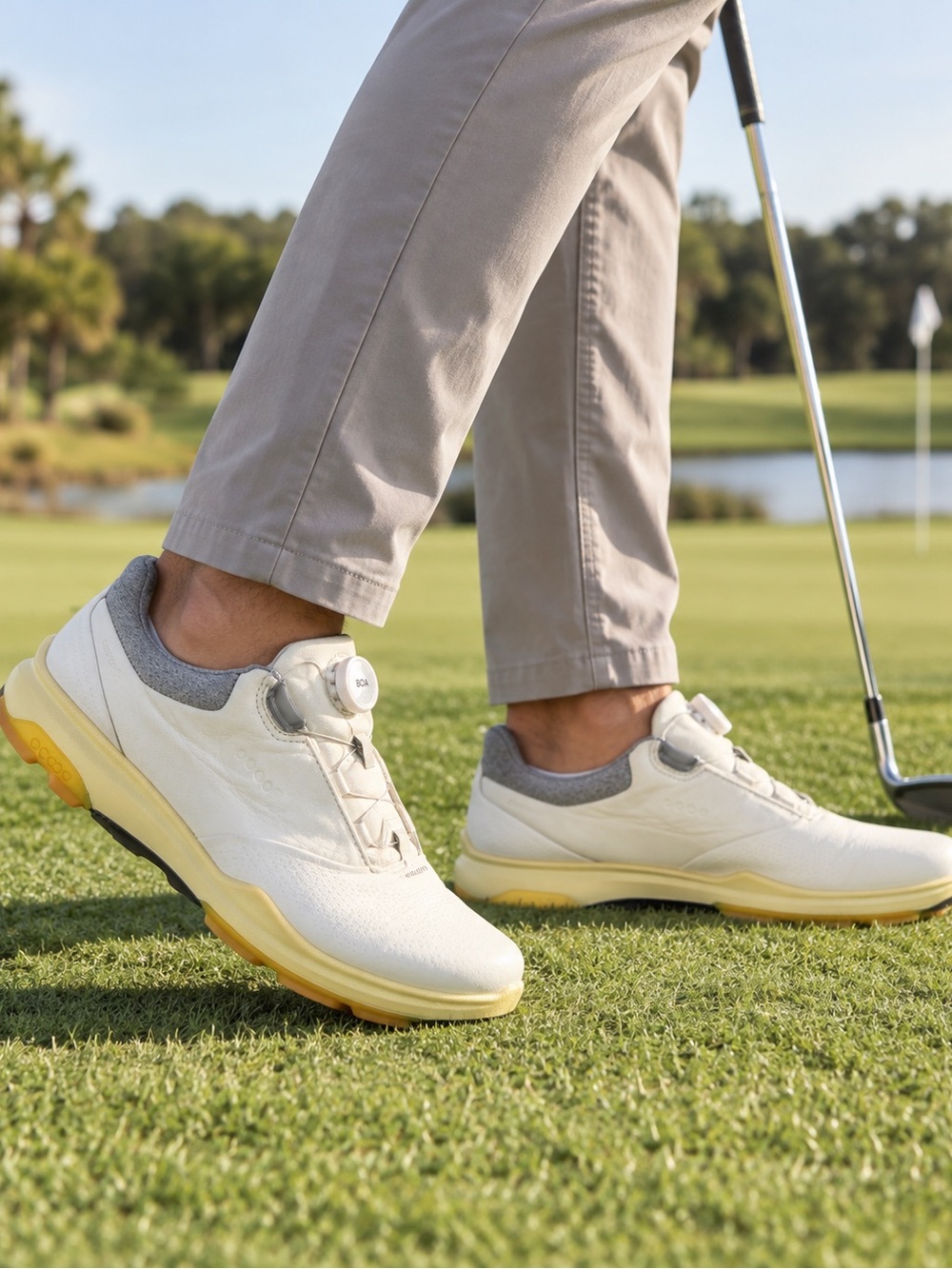 ECCO BIOM Hybrid 3 BOA Gore-Tex Men’s 9 Golf Shoes White